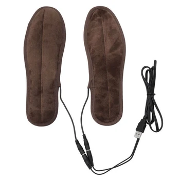 

Foot Rechargeable Warmer USB Washable Heated Shoe Pad Electric Insoles Shoes