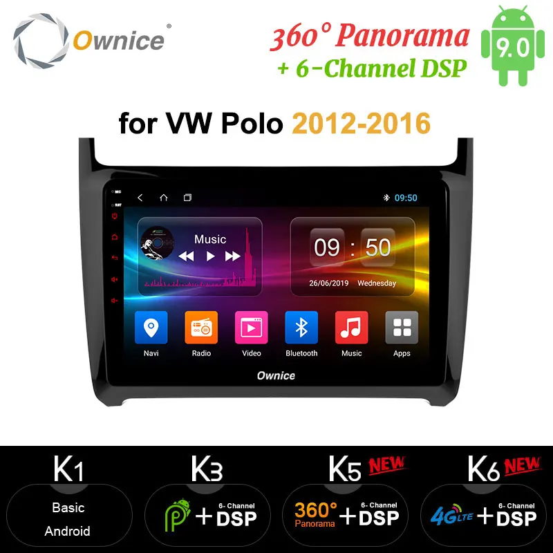 Ownice Android 10.0.0 автомобильный dvd-плеер DSP для VW POLO GOLF PASSAT CC JETTA TIGUAN TOURAN Bora Caddy transporter multivan