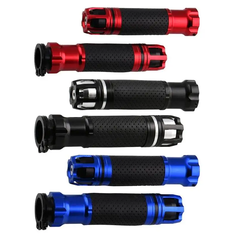 Universal 22mm Motorcycle Throttle Handlebar Durable NC Machining Technology Non-slip CNC Aluminum Rotatable Hand Grips