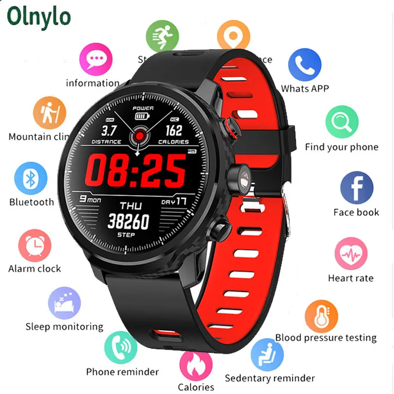 

New L5 Smart Watch Men IP68 Waterproof Multiple Sports Mode Heart Rate Weather Forecast Bluetooth Smartwatch Standby 100 Days