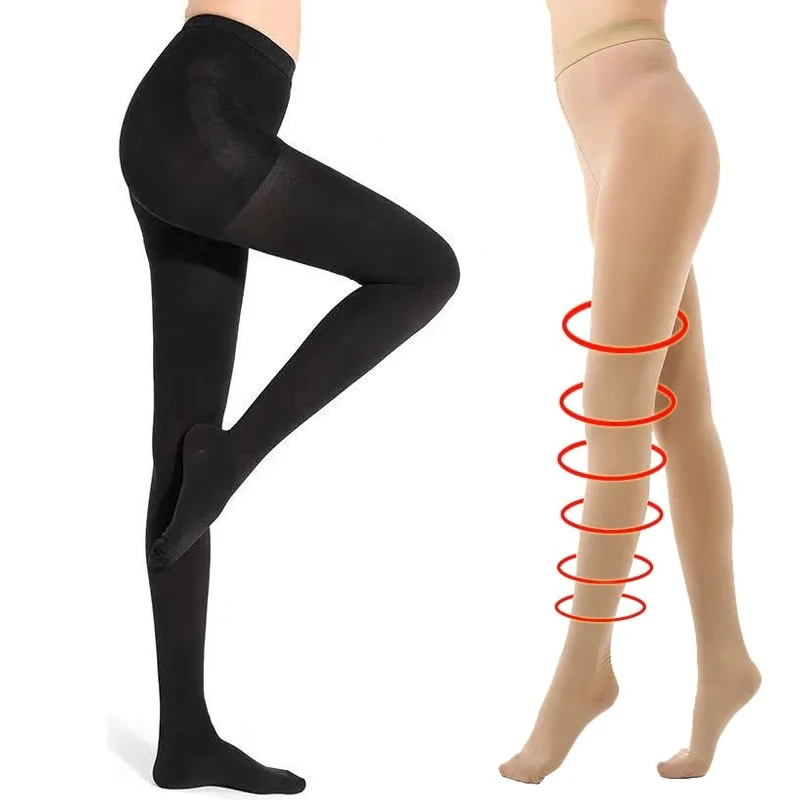 Medical Compression Pantyhose for Varicose Veins Stockings 30-40 MmHg  Compression Support Pantyhose Compression Stockings