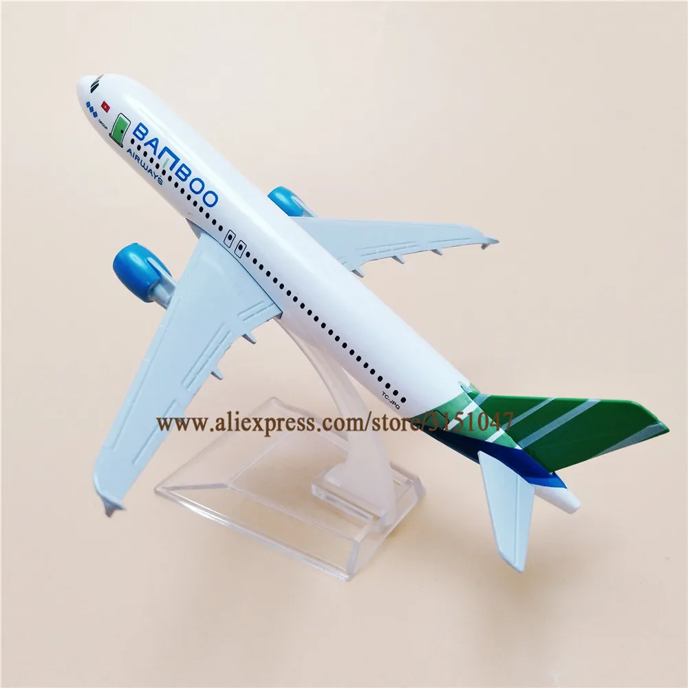 16 см сплав металла Air Vietnam BamBoo Airbus 320 A320 Airlines модель самолета Модель W Стенд самолет
