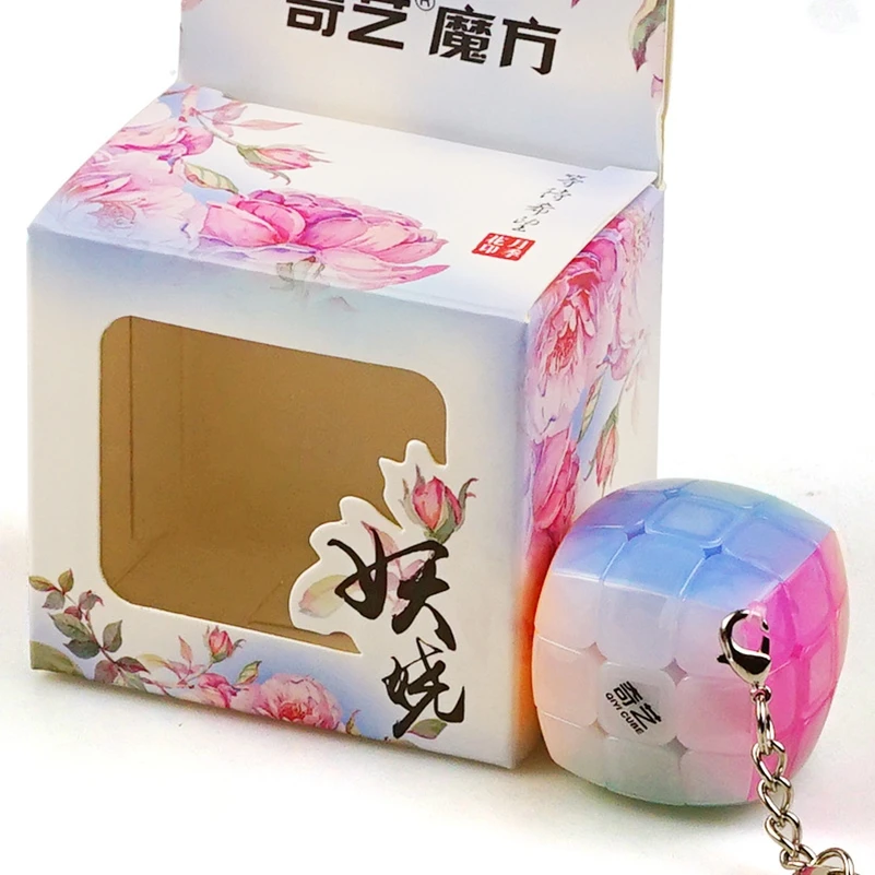 Быстрая доставка Qiyi Jelly cube кубик рубик 3x3 4x4 5x5 Косынка Пирамида SQ1