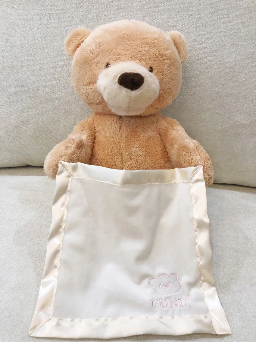 

Hot Sales Coax Baby Useful Product Toy Peekaboo Bear Learn Animal Sound Storytelling Plush