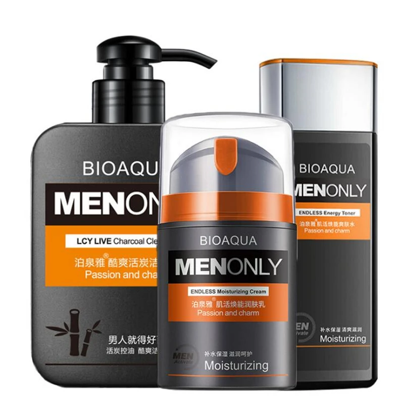 New3pcsManFaceCareMakeupSetFashionMenCosmeticsKitAnti