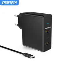 CHOETECH USB зарядное устройство 39 Вт для iPhone 11 Xs X 8 type C+ двойной USB порт быстрое зарядное устройство для телефона samsung huawei настенное зарядное устройство адаптер