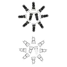 20 штук черно-белых подтяжек для женщин, подвязки, сменные подтяжки, сцепление