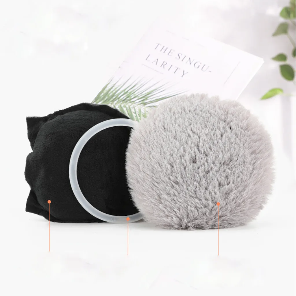 Angola Country Name Red Earmuff Ear Warmer Faux Fur Foldable Outdoor