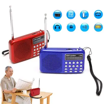 

Mini LCD Digital Audio FM Radio USB Micro SD TF Card Speaker MP3 Music Player