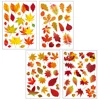 Window Wall Sticker DIY Home Decor Double Side Printing No Glue Autumn Maple Leaves Wall Art PVC Sticker Decals for Glass Door ► Photo 2/6