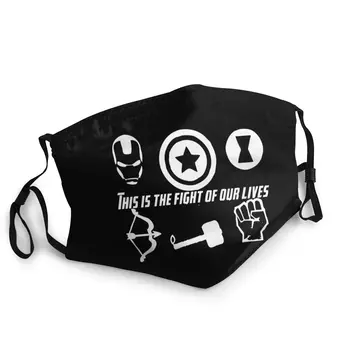 

The Fight Of Our Lives Non-Disposable Face Mouth Mask Fabric Captain America Anti Dust Protection Mask Respirator