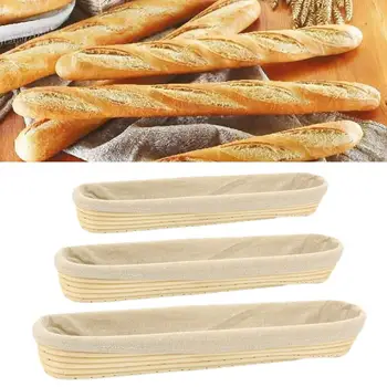

Baguette Fermentation French Bread Dough Proofing Rattan Basket with Cloth Cover It is perfect for baguette dough fermentation.