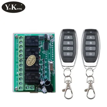 

Remote Control Switch 12V DC 4CH Relay Tiny Console Wireless Remote Switches 315 433.92 MHZ ASK Learning Code Smart Home M T L