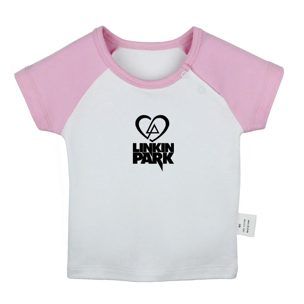 JbBabyYCP2145D Популярные футболки для новорожденных с принтом «Linkin Park» и «heart», Честера БЕННИНГТОНА, цветные футболки с короткими рукавами с графическим принтом для малышей - Цвет: JbBabyYCP2145D