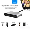 USB Type-C Thunderbolt 3 to HDMI 4K Ethernet Gigabit Adapter USB-C USB 3.0 Hub Converter Type-C PD OTG Hub Adapter for Macbook 5