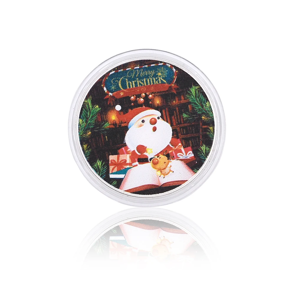Santa Claus Commemorative Holiday Souvenir Gifts Home Decorative Christmas Challenge Silver Coin