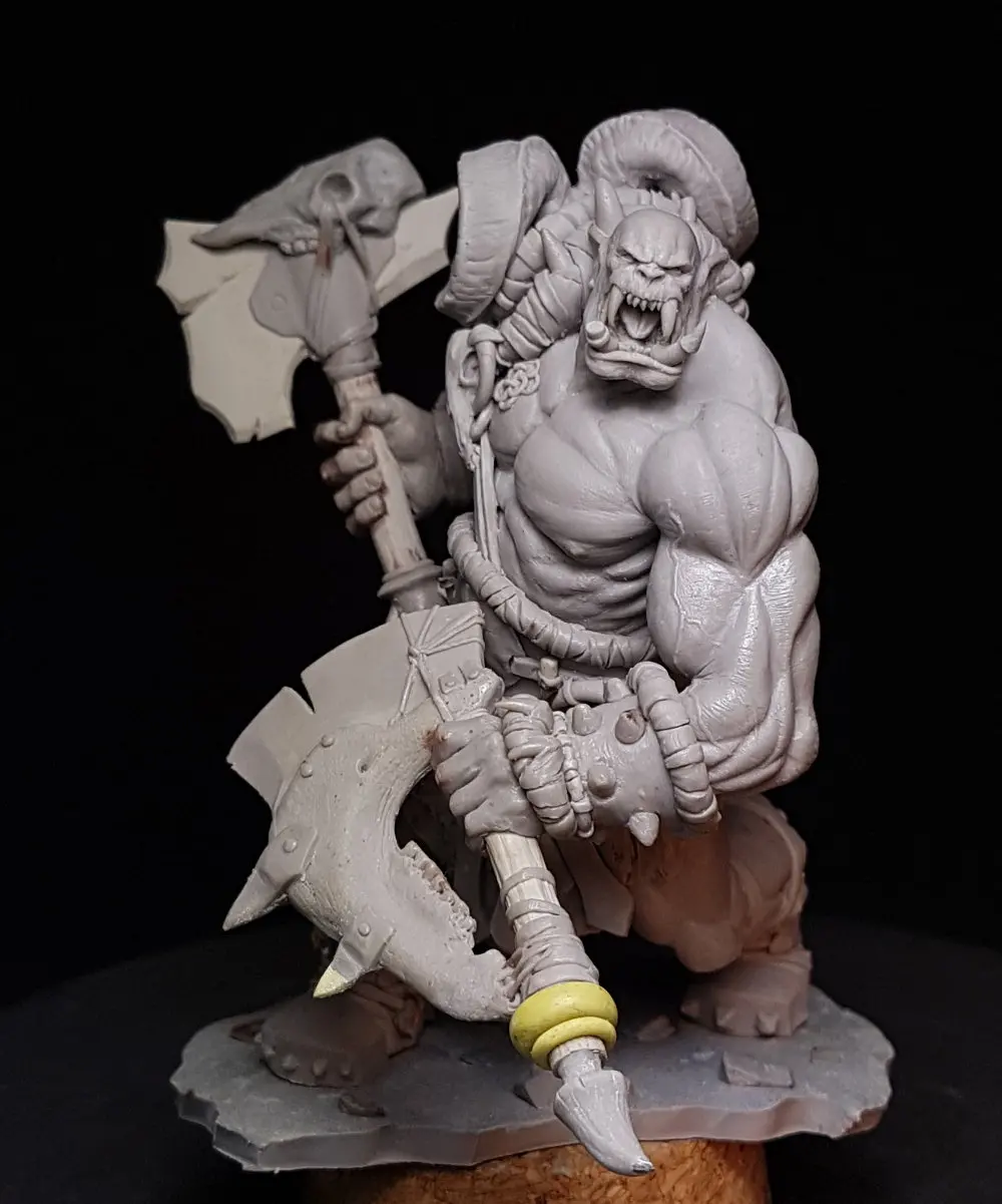 1/24 каучуковая фигурка модель комплект Unassambled Неокрашенный Orc Rager 619