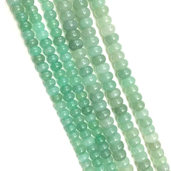 

Natural Aventurine Stone Rondelle Loose Bead Healing Energy DIY Jewelry Making & Bracelet Necklace Handcraft Design 4x6mm 5x8mm