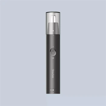 

ShowSee C1-BK Portable Electric Nose Hair Trimmer Removable Washable Double-edged 360° Rotating Cutter Head Facial Care For Men