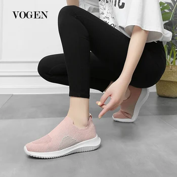 

Summer Sports Shoes Women Sneakers 2020 Flat with Mesh Casual Shoes Woman Outdoor Slip-on Solid Running Shoes Women White Shoes