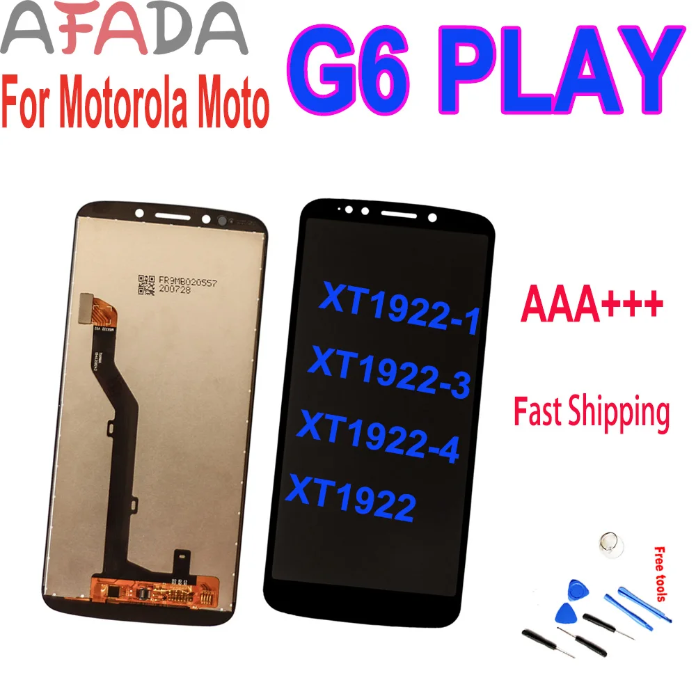 5 шт. дисплей 7 дюйма для Motorola Moto G6 Play сенсорный экран с цифровым преобразователем +