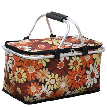 

1pc Outdoor Camping Portable Lunch Box Pouch Simple Bento Bag Handbag Portable Bento Storage Bag