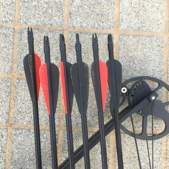 

New 6/12/24 Pcs Fiberglass Arrow With Replaceable Arrowhead For Longbow Hunting Archery