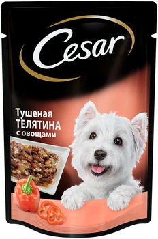 

CESAR CESAR for adult dogs with stewed veal and vegetables 100g