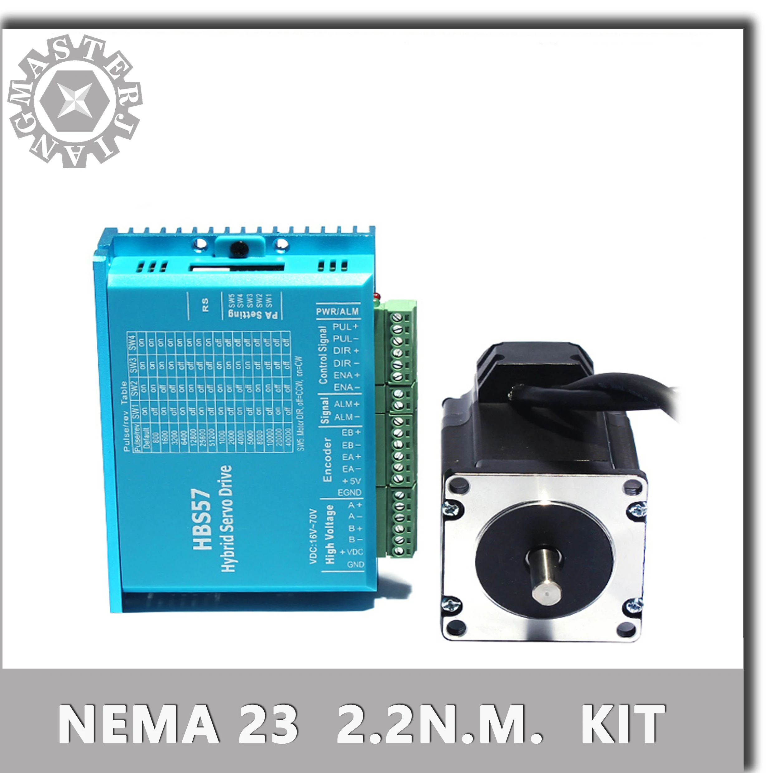 

57 Stepper Motor Driver 2.2nm Servo Motor 57HSE2.2N+HBS57 Closed-loop step motor 2.2NM 57 Hybrid closed loop Nema 23 2-phase.