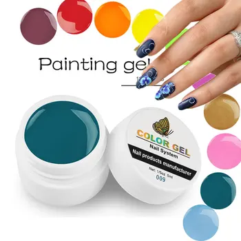 

UV gel nail polish 5ML Painting Gel Varnish 14 Colors Gel Nail Polish For Manicure DIY Top Base Coat Design Of Nail Art Primer