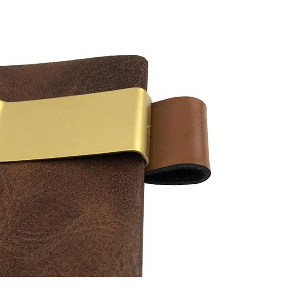 Pen Loop For Notebook Retro Leather Journal Notebook Pencil Holder Bookmark With Metal Clip Office Supplies 1pc pen holder pen and brush holder pen loop