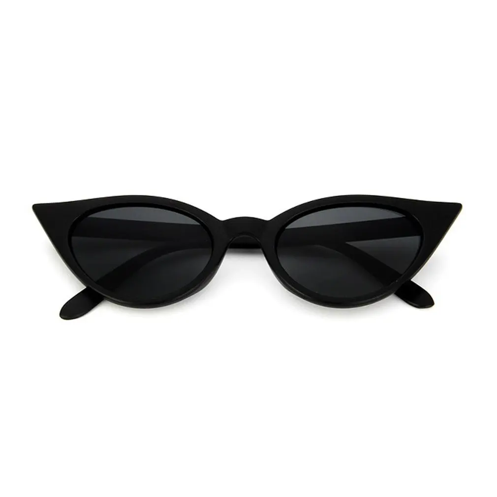 Ретро толстые рамки кошачий глаз солнцезащитные очки для женщин дамы модное зеркало линзы Cateye Солнцезащитные очки для женщин - Цвет оправы: 3