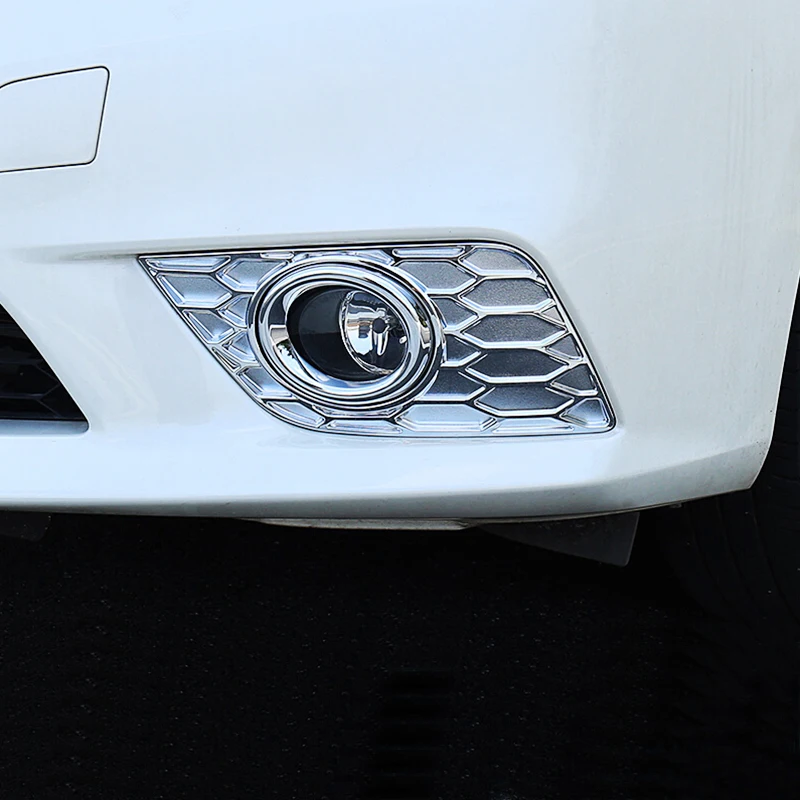 

For Nissan Sentra 2016 2017 2018 ABS Chrome Car Front fog lampshade frame decoration Cover trim Car accessories styling 2pcs