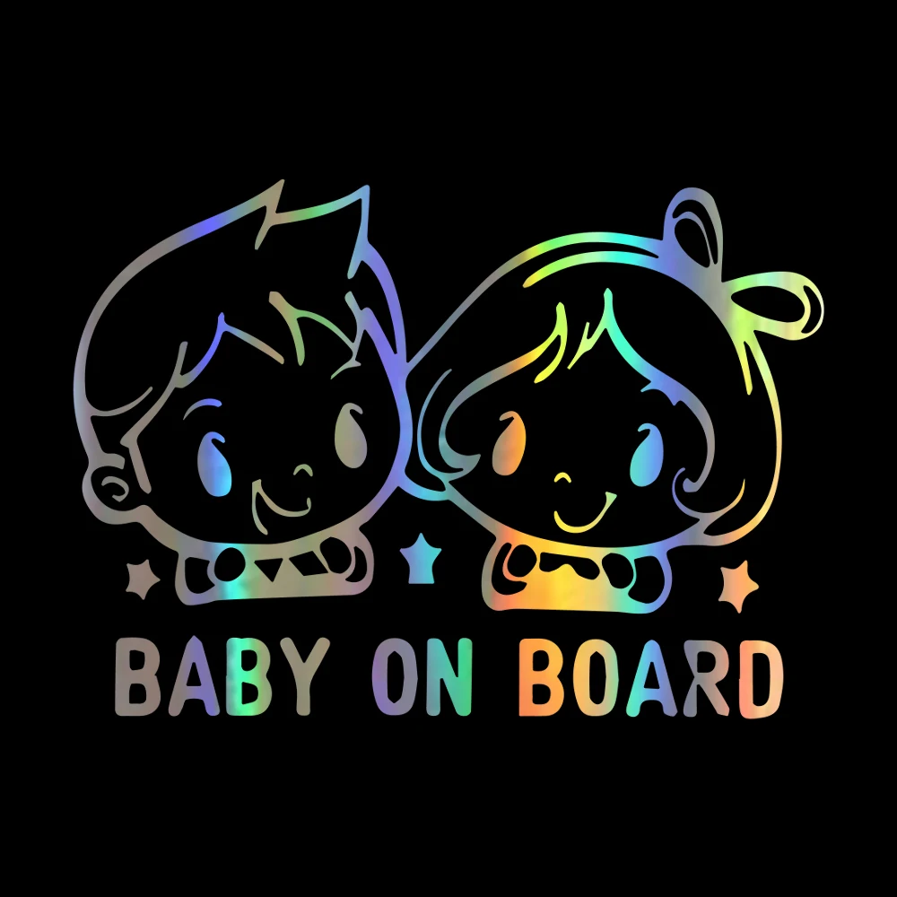 Виниловые наклейки на стену Twin Baby on Board стикеры окно виниловые для дома офиса