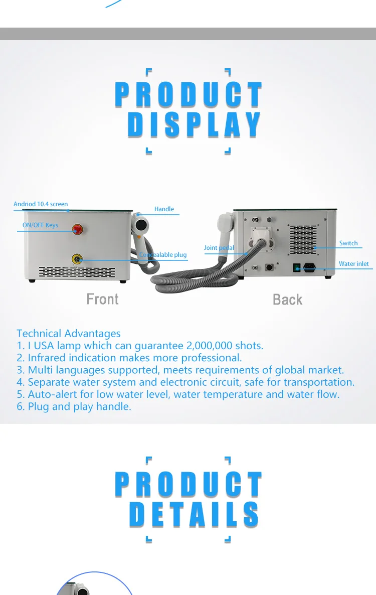 Top level beijing best sell sapphire and ruby q switched picosecond nd yag laser eyebrow tattoo eyeline removal