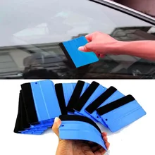 Windows щетка для чистки стекла прочный Войлок обертывание скребковый инструмент для автомобиля оконная пленка Чистый инструмент#0530