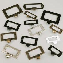 

2PCS/lot Classical File Cabinet Label Holder Drawer Name Card Label Pull File Cabinet Frame Handle