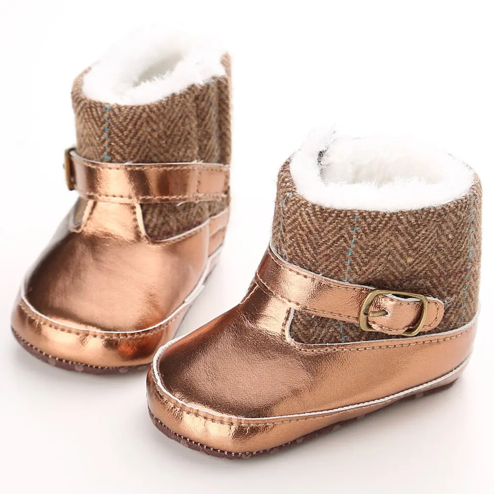 C-232 mode correspondant couleur mignon Design bébé Prewalker doux antidérapant enfants chaussures chaussures de marche décontractées pour l'hiver