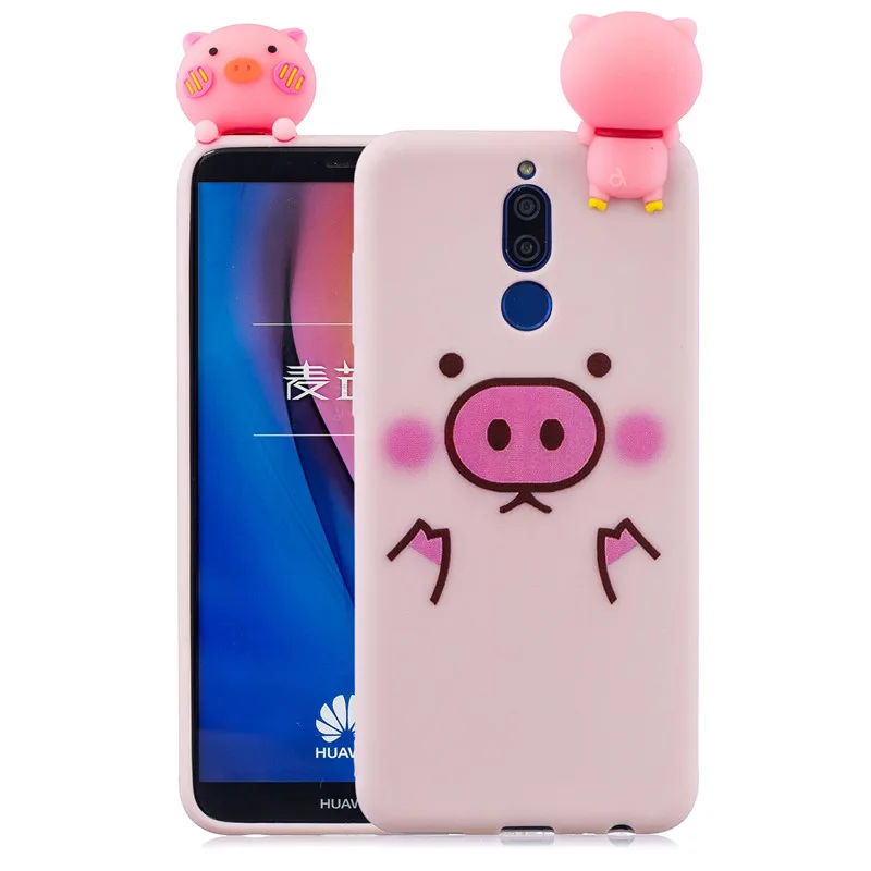 3D чехол из ТПУ для Huawei Mate 30 Pro с пандой единорогом Кроликом кошкой P30 P20 P10 P9 P8 Lite 2017 20