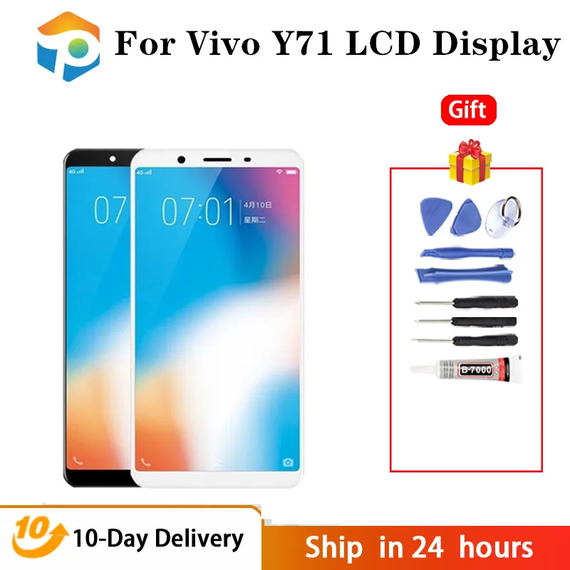 

100% протестированный ЖК-дисплей для Vivo Y71, ЖК-дисплей с сенсорным экраном Y71, сменный экран в сборе с бесплатными инструментами, 6,0 дюйма