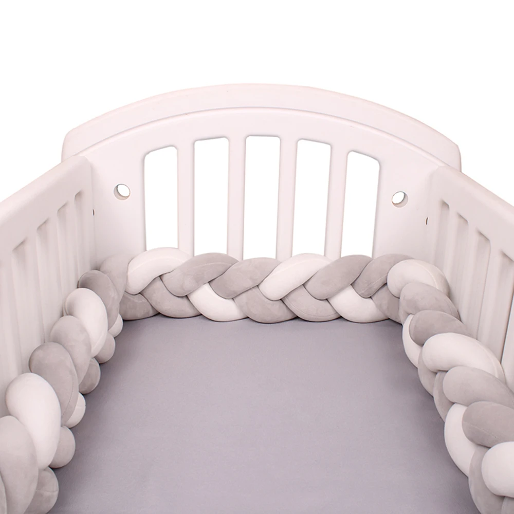 Paraurti per lettino Cuscino per culla per neonato Cuscino per nodo intrecciato Paraurti per culla Protezione per paraurti Decorazioni per la camera Tresse Tour De Lit Bebe 3M - immagine 3