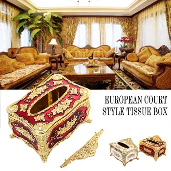 

Universal Tissue Box Cover 2 Colors Table KTV Cars Home Tissue Boxes Holder European Style Acrylic Household Supplies