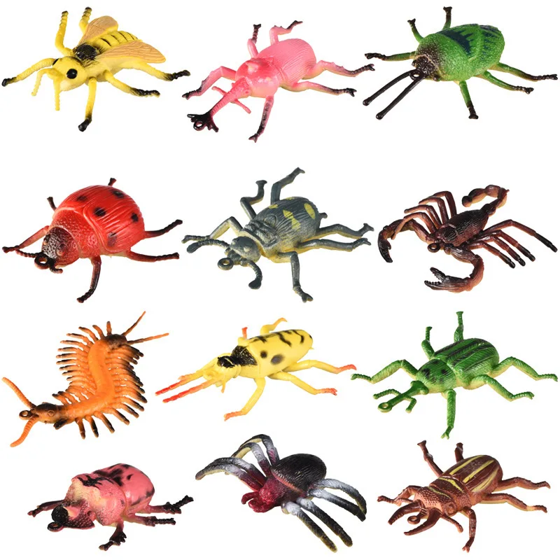 New Style Model Insect Model Toy Wild Insect Beetle Firefly Spider Model Trick Toys
