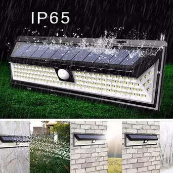 

100 LED Solar Power PIR Motion Sensor Wall Light Outdoor Waterproof Garden Lamp for Garden Decoration Wall Street