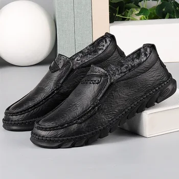 

Winter Shoes Brand Designer Waterproof Men Shoes Comfortable Casual Shoes For Men Retro Style Men's Boots Large Size