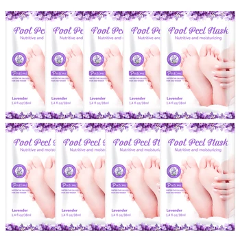 

Putimi 9pair Lavender Moisturizing Foot Mask for Pedicure Socks Nourishing Foot Cream Exfoliating Foot Mask Dead Skin Remover