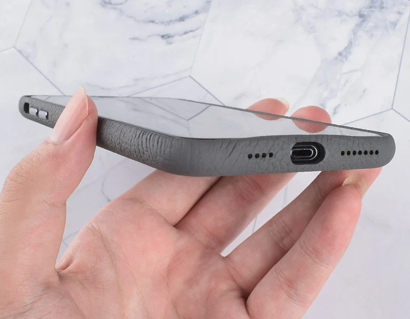 Роскошный чехол из натуральной кожи на заднюю панель для iPhone 11 Pro Max XS Max X, бизнес-чехол с полным краем, защитный чехол для телефона, популярный серый цвет