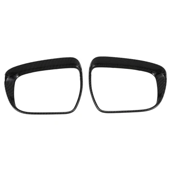 

ABS Carbon Fiber Car Rearview Mirror Covers Rain Eyebrow Cover Trim Frame for Nissan Qashqai J11 2016-2019