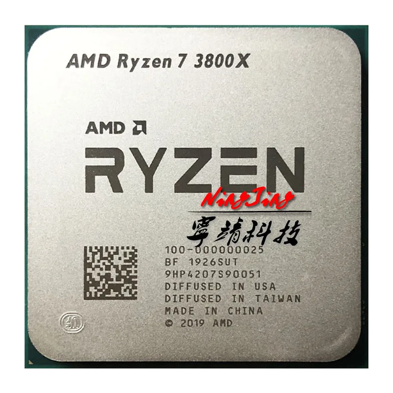 Процессор AMD Ryzen 7 3800X R7 3800X3 9 ГГц Восьмиядерный процессор с шестью резьбой 7NM L3 = 32M 100
