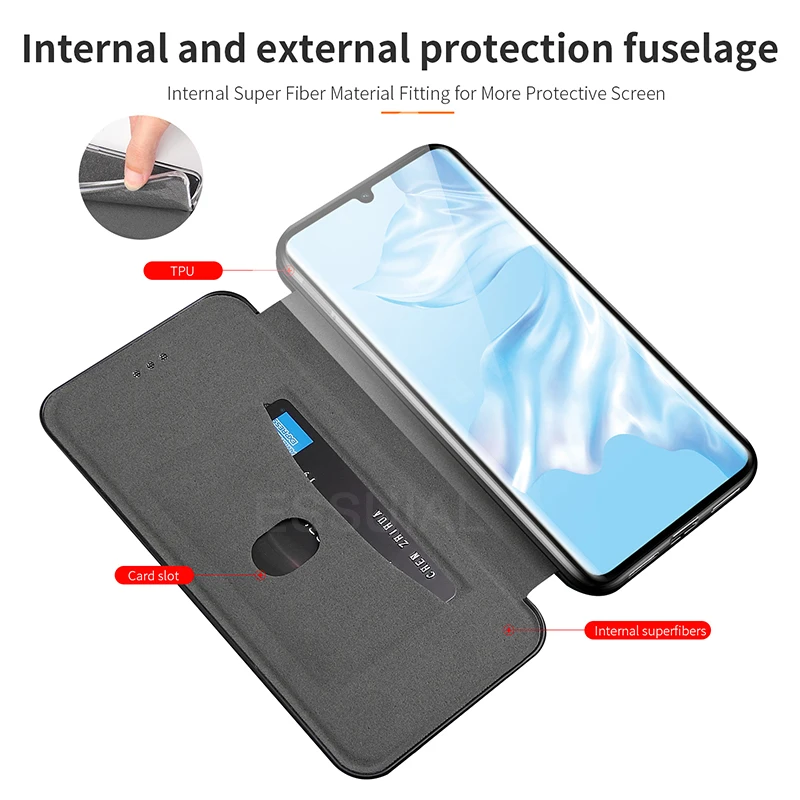 Кожаный чехол книжка для Huawei P40 P30 P20 Mate 30 20 Pro Lite Honor 9C 9S 9A 10 9 P Smart Y9 Prime 2019